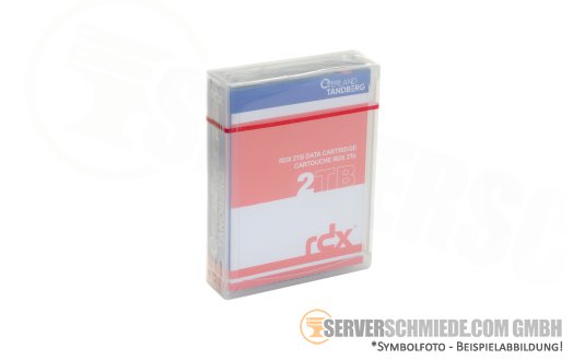 Tandberg RDX Cartridge 2TB Cartridge Backup Sicherung +NEW+