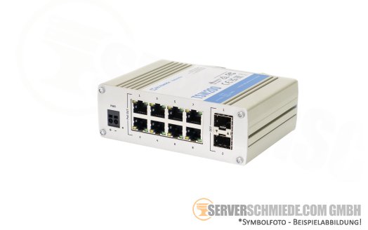 Teltonika TSW200 8x 1GbE Gigabit RJ-45 PoE 2x 1Gb LC duplex SFP optisch Desktop Hutschiene* Ethernet Network Switch unmanaged +NEW+