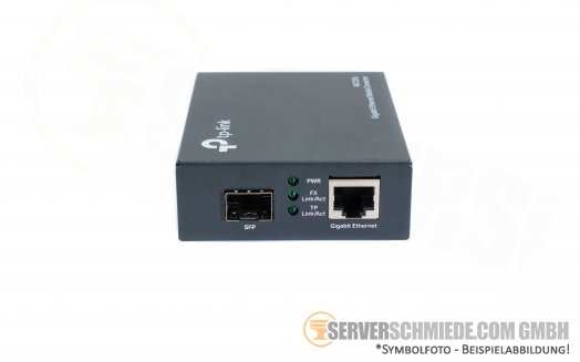TP-link Medien-Konverter MC220L 1x 1GbE optisch SFP+ - 1x 1GbE Ethernet Network RJ-45 copper Blitzschutz Galvanische Trennung