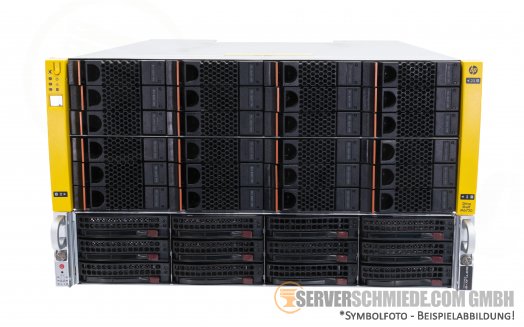 TrueNAS ZFS NAS Storage Server - Supermicro CSE-829U X10DRU-i+ 19" 2U DDR4 4x 10GbE + HP 19" M6720 JBOD Storage - 36x 3,5" LFF HDD SSD