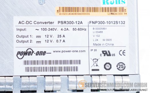 Vapel Aruba 300W AC Netzteil PSU PSR300-12A 5800 5820X Switch 100V - 240V Wechselstrom