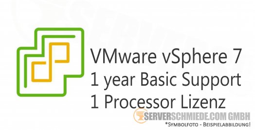 VMware vSphere 8 Standard 1-Jahr Basic Support - 1 Prozessor Lizenz VS7-STD-G-SSS-C